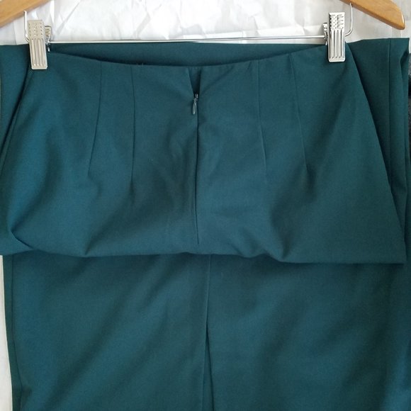ZARA MIDI PENCIL SKIRT DARK GREEN 2047/991. - Picture 5 of 5